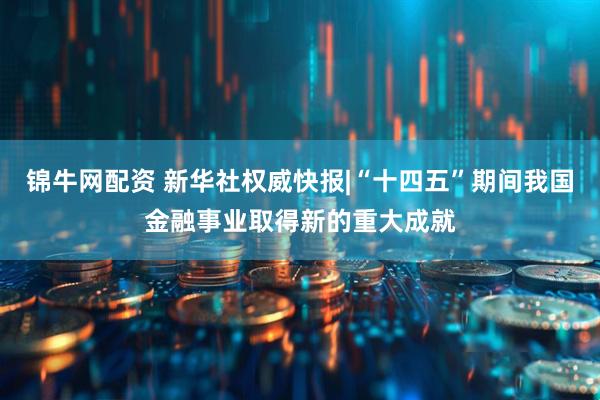 锦牛网配资 新华社权威快报|“十四五”期间我国金融事业取得新的重大成就